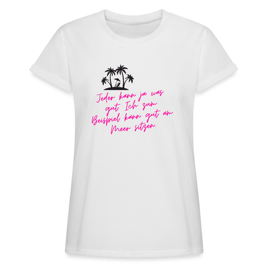 Frauen Oversize T-Shirt - Weiß