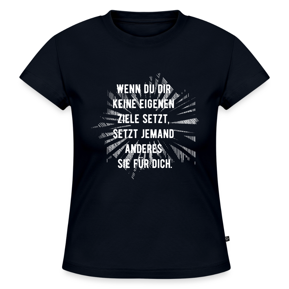 SLIM FIT Frauen Organic T-Shirt - Navy