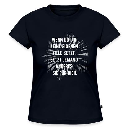 SLIM FIT Frauen Organic T-Shirt - Navy