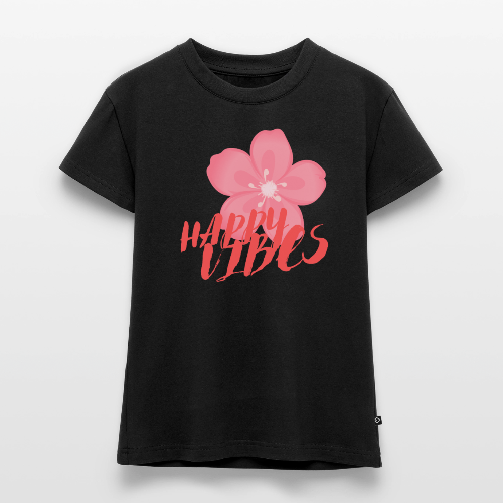 SLIM FIT Frauen Organic T-Shirt - Schwarz