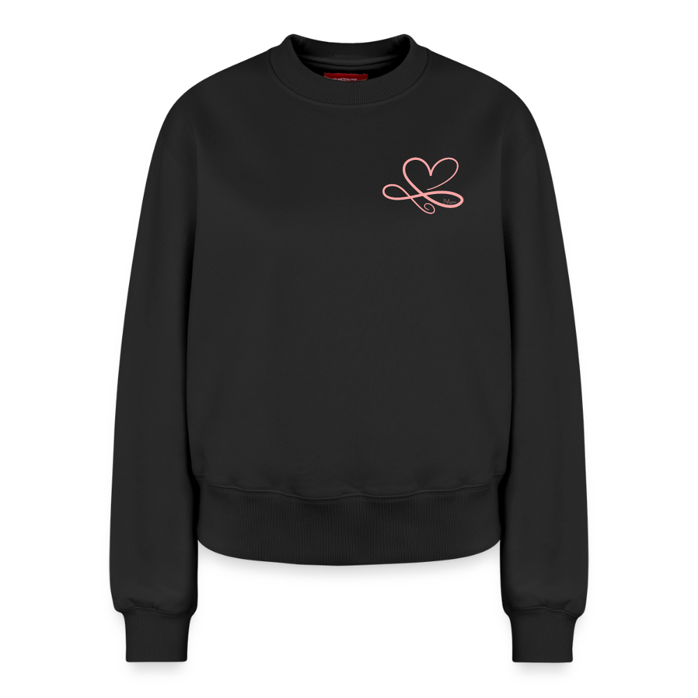 Relaxed Frauen Organic Sweatshirt - Schwarz