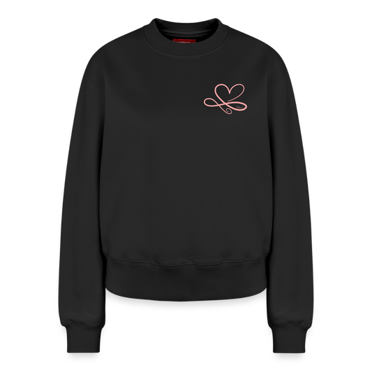 Relaxed Frauen Organic Sweatshirt - Schwarz