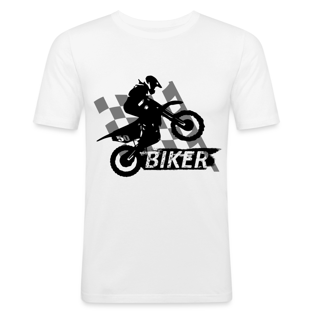 Männer Slim Fit T-Shirt - Weiß