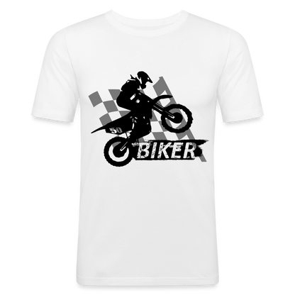 Männer Slim Fit T-Shirt - Weiß
