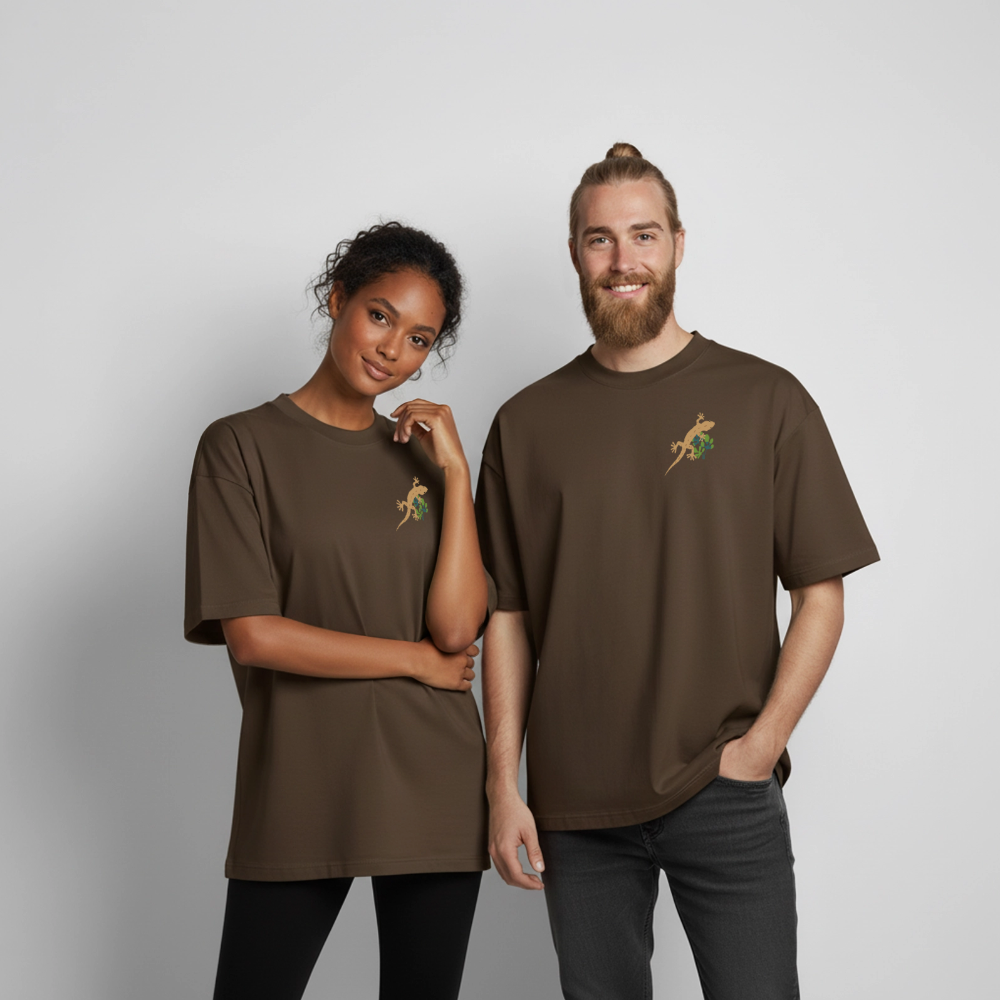 Boxy Heavyweight Unisex Organic T-Shirt - Dunkelbraun