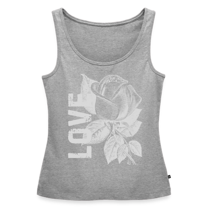 Frauen Premium Tank Top - Grau meliert