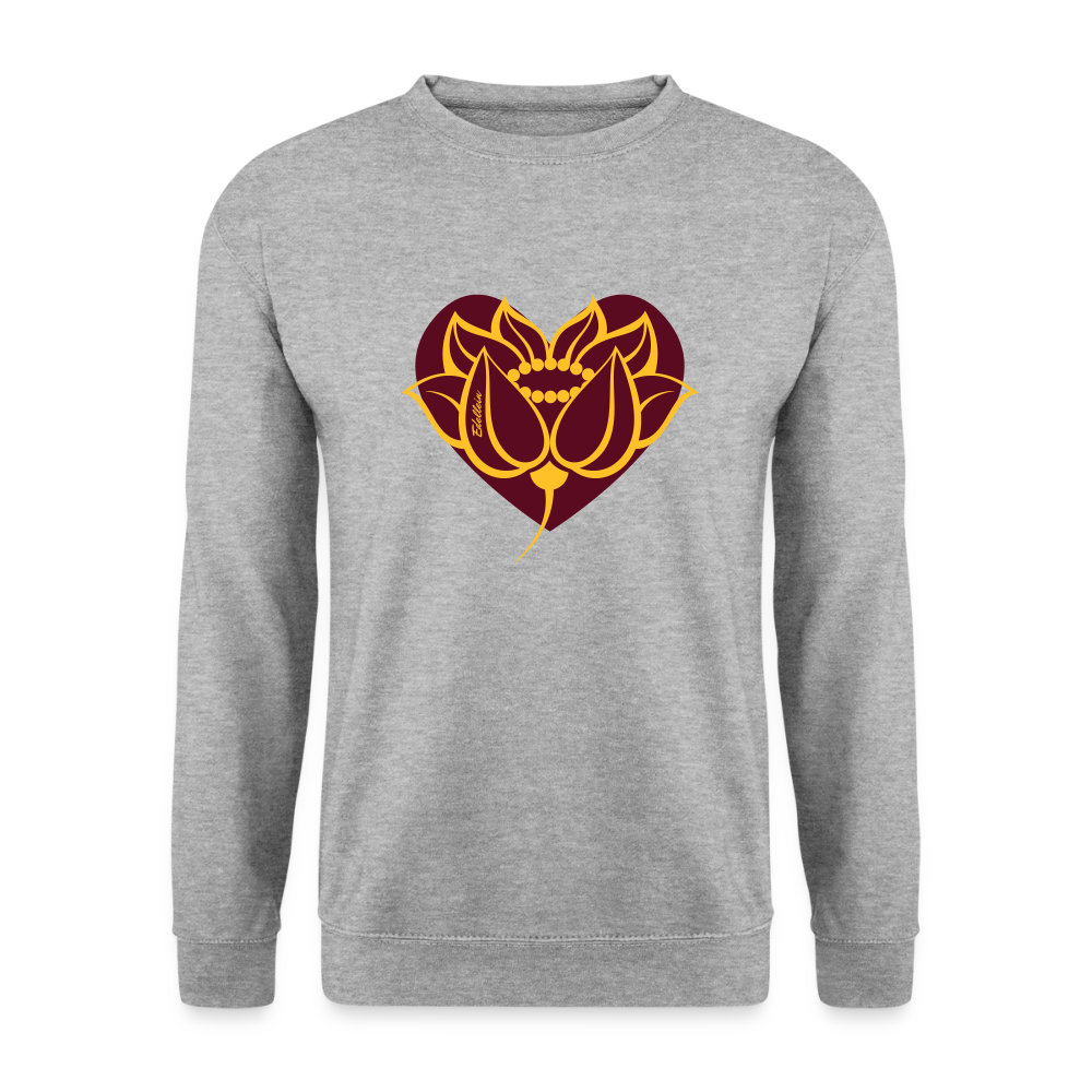 Unisex Pullover - Weißgrau meliert