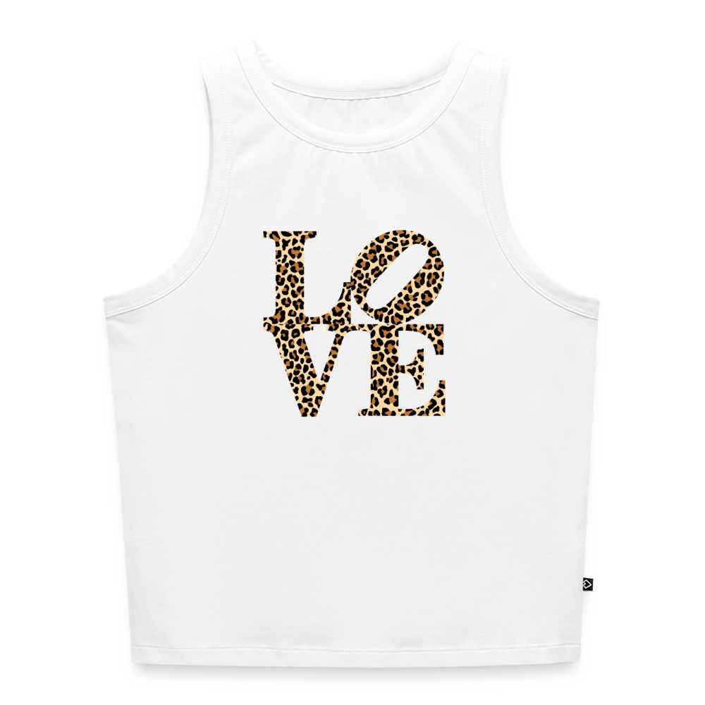 Cropped Frauen Organic Tank Top - Weiß