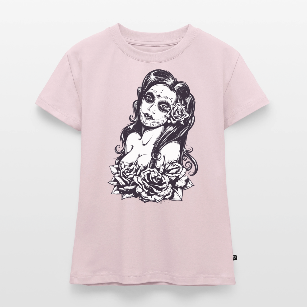 Frauen Slim Fit Organic T-Shirt - Puderrosa