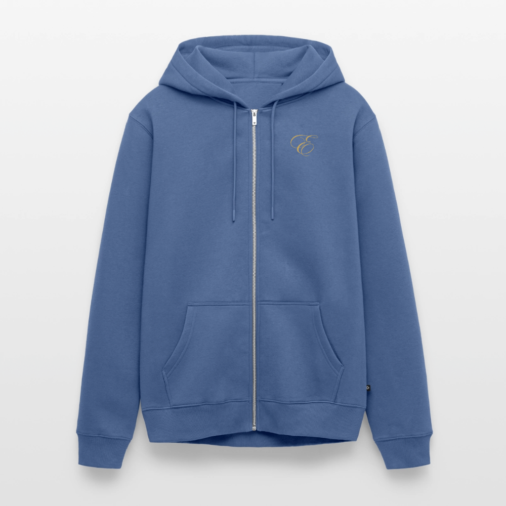 Männer Premium Kapuzenjacke - Taubenblau