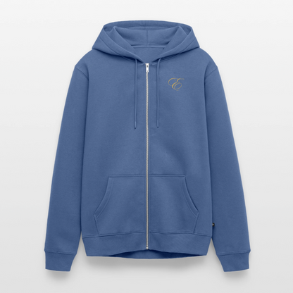 Männer Premium Kapuzenjacke - Taubenblau