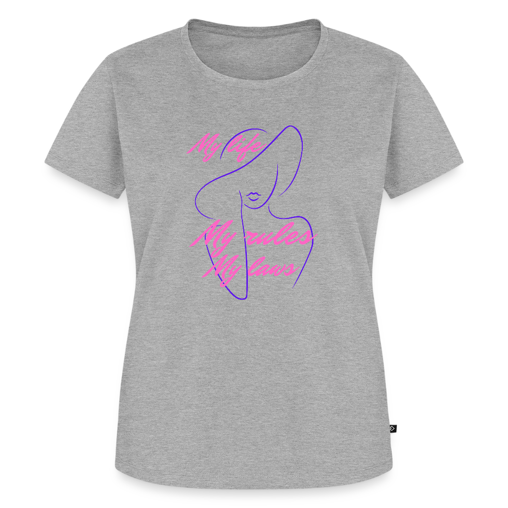 Frauen Premium T-Shirt - Grau meliert