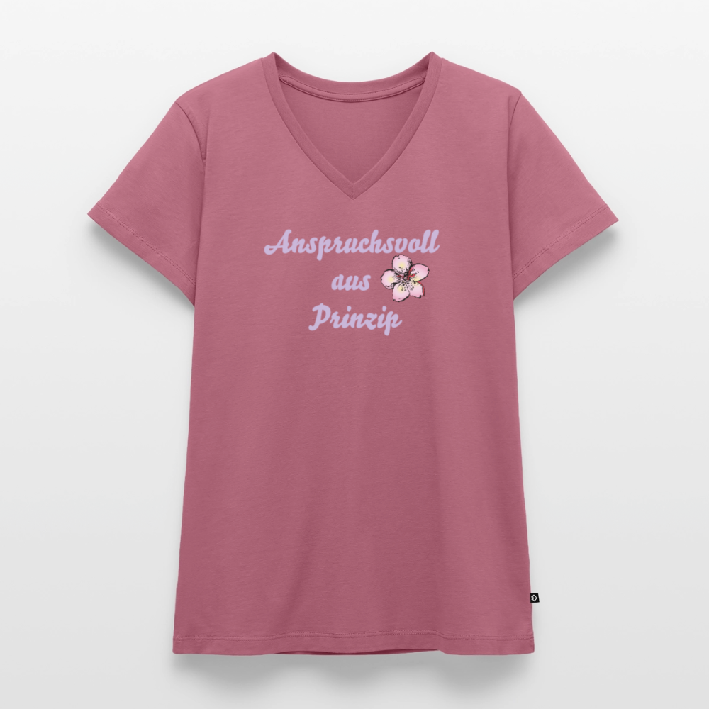 Frauen Bio-T-Shirt mit V-Ausschnitt von Stanley & Stella - Mauve