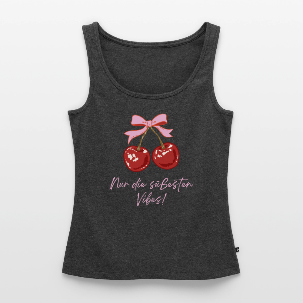 Frauen Premium Tank Top - Anthrazit meliert
