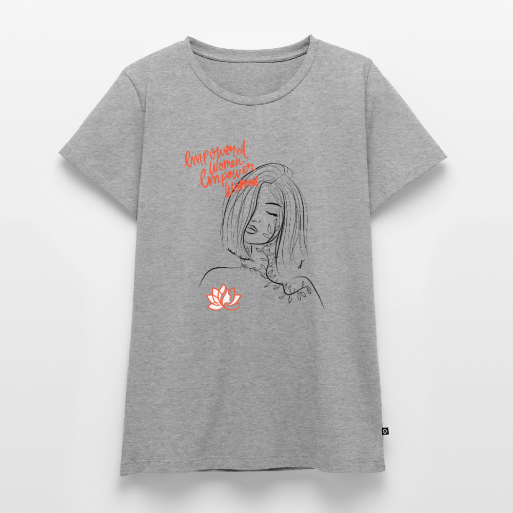 Frauen Premium T-Shirt - Grau meliert