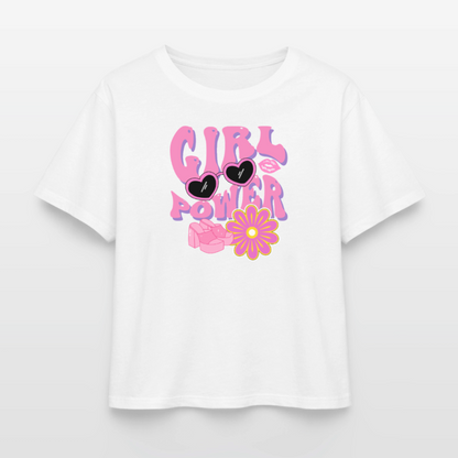 Relaxed Fit Frauen Modal Cotton T-Shirt - Weiß