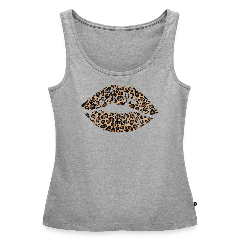 Frauen Premium Tank Top - Grau meliert