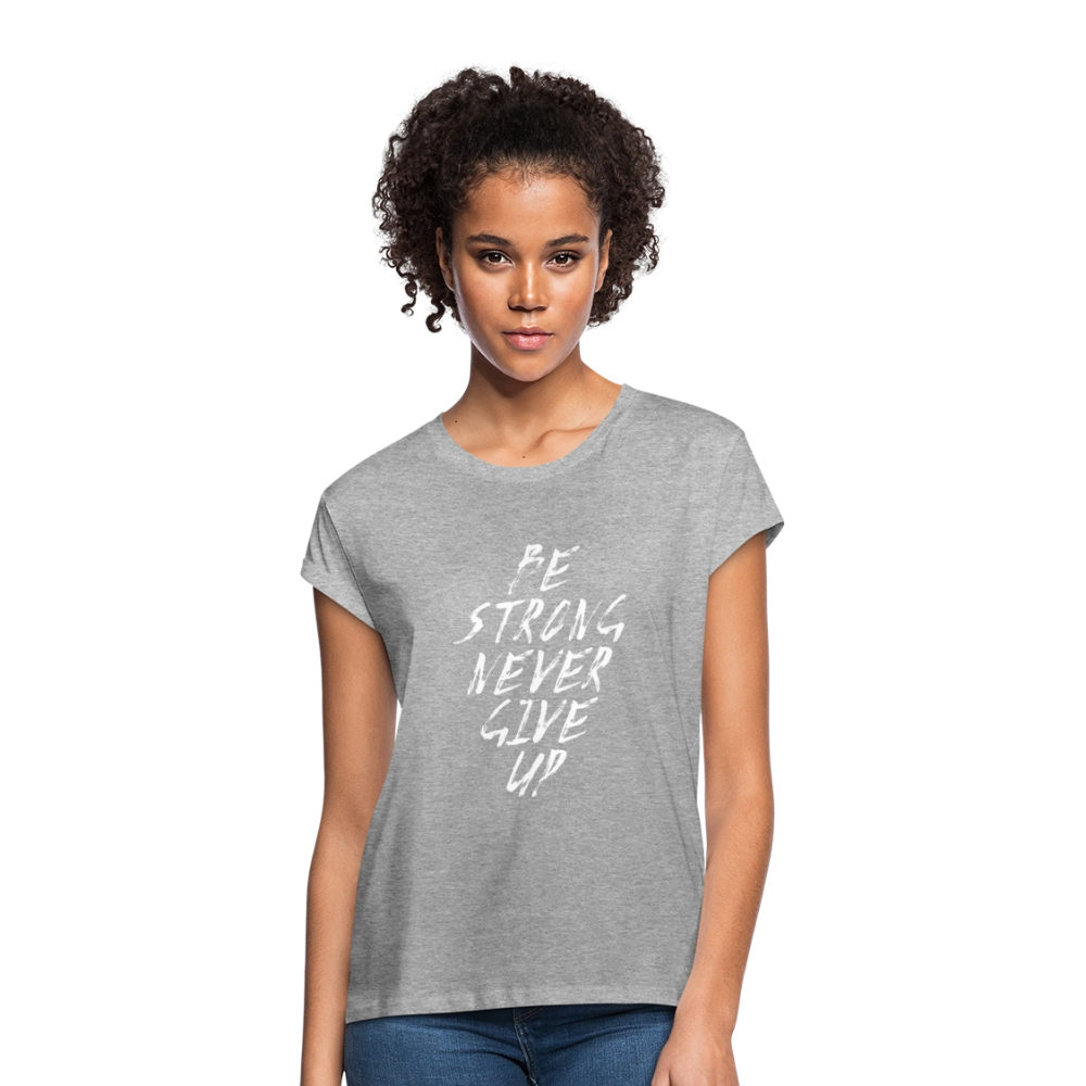 Frauen Oversize T-Shirt - Grau meliert