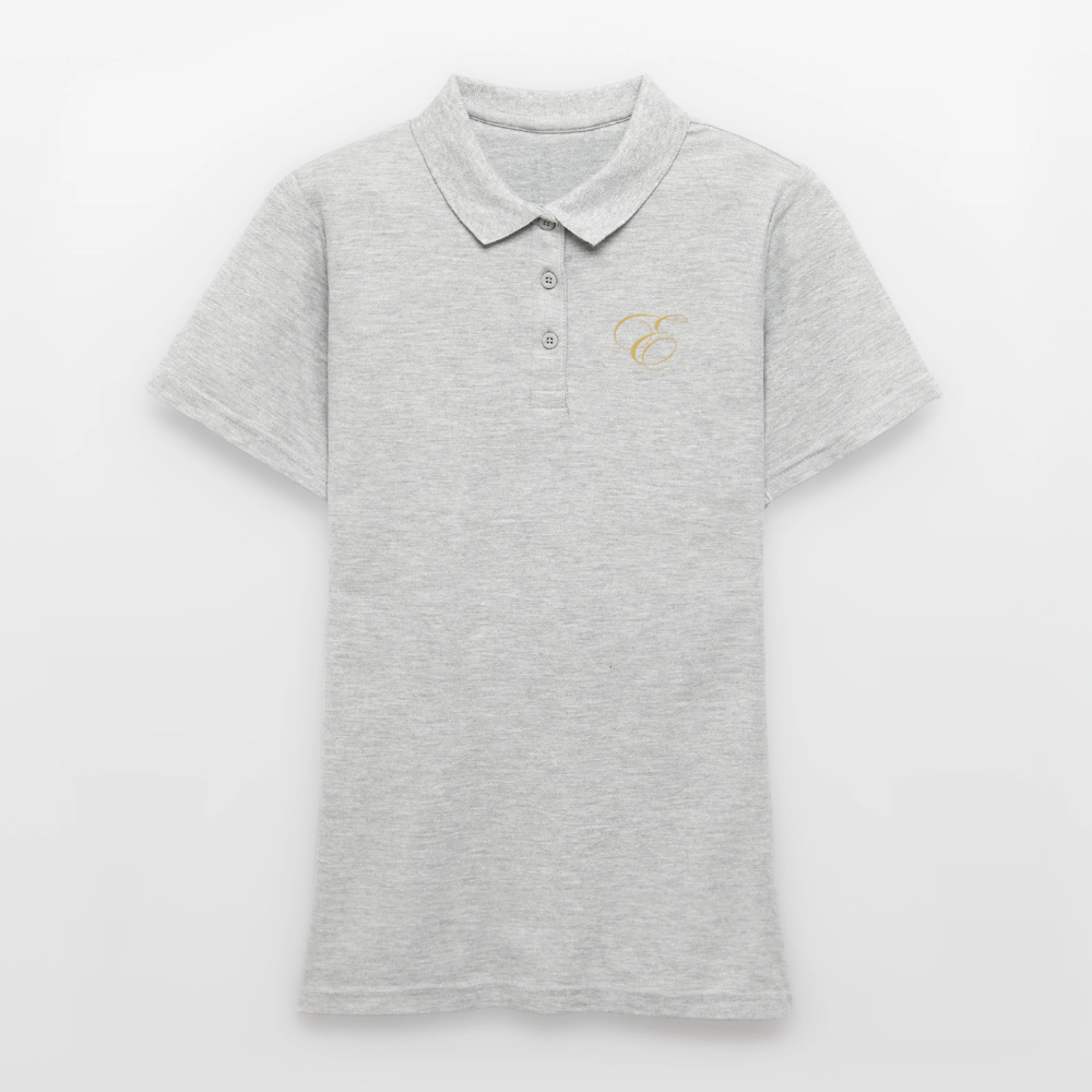 Frauen Polo Shirt - Grau meliert