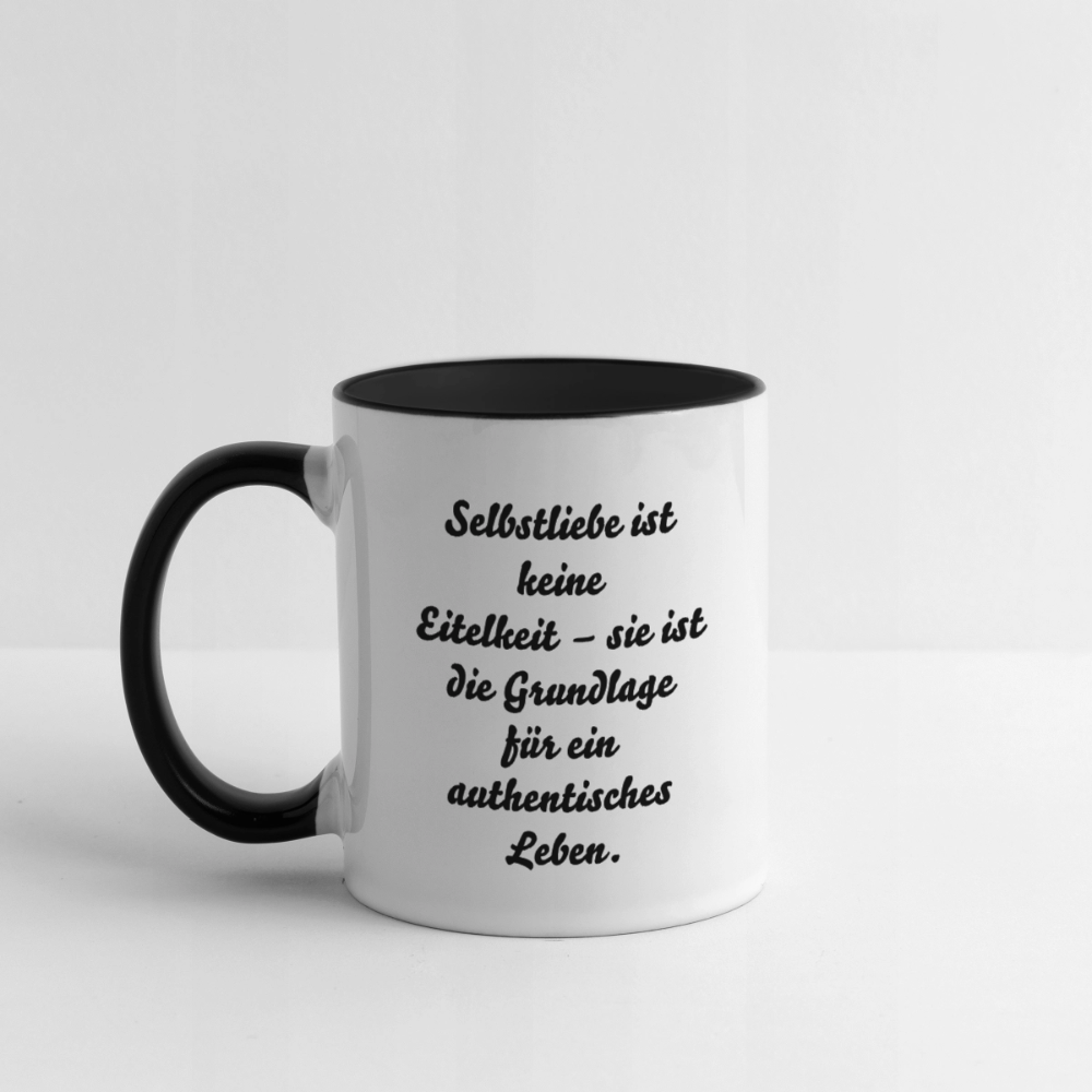 Tasse zweifarbig - Weiß/Schwarz