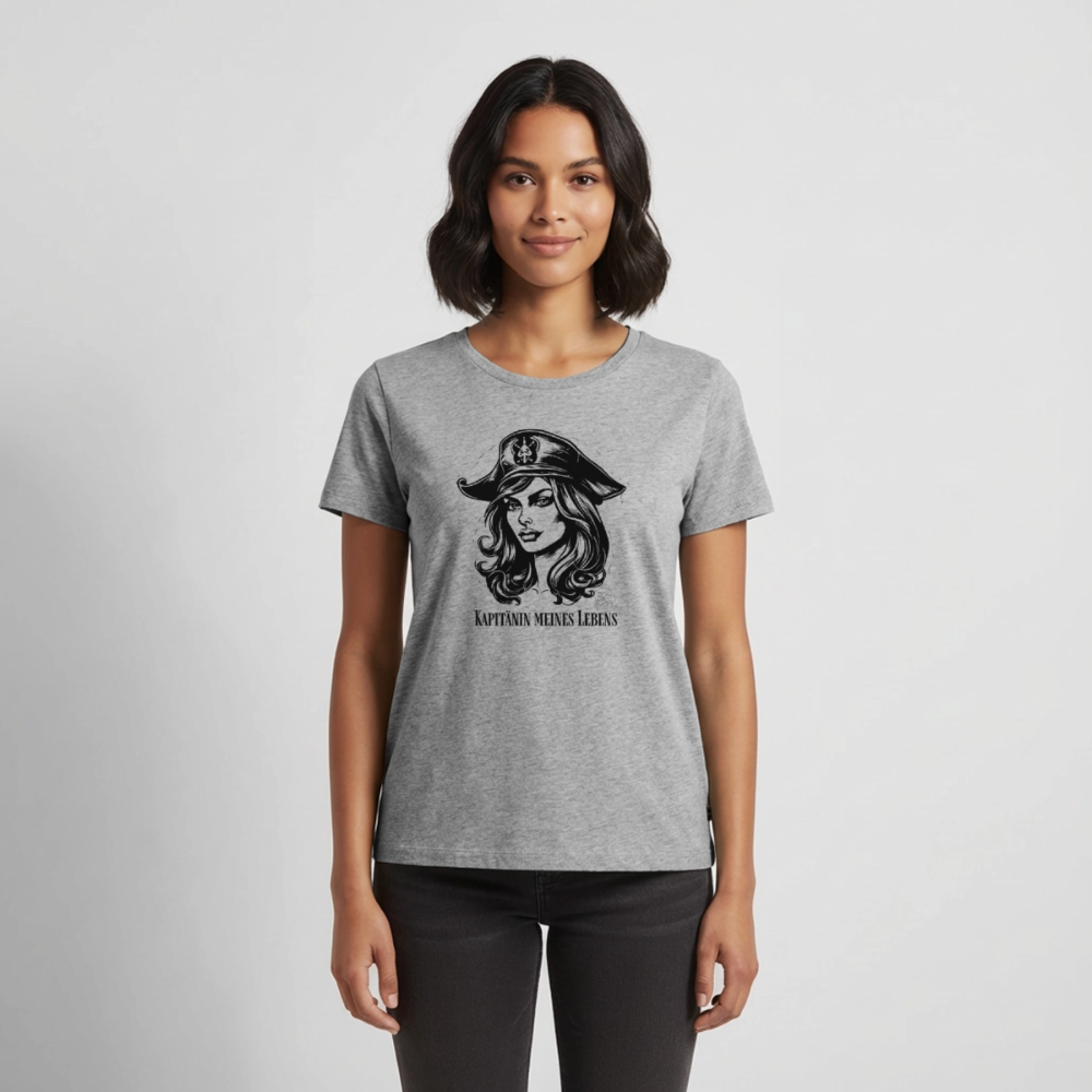 Frauen Premium T-Shirt - Grau meliert