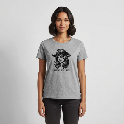 Frauen Premium T-Shirt - Grau meliert