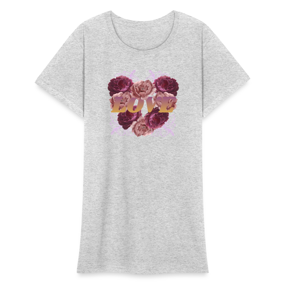 Frauen Heavy T-Shirt - Grau meliert