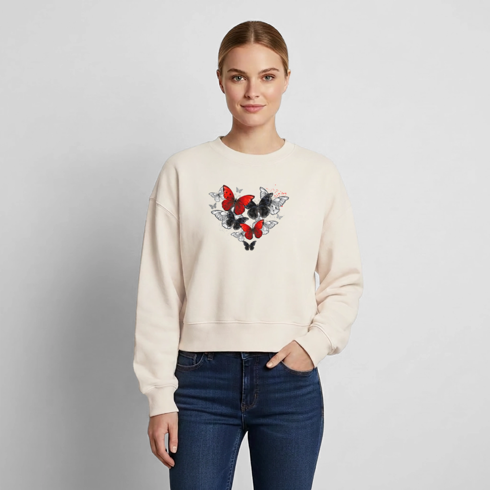 Relaxed Frauen Organic Sweatshirt - Naturweiß