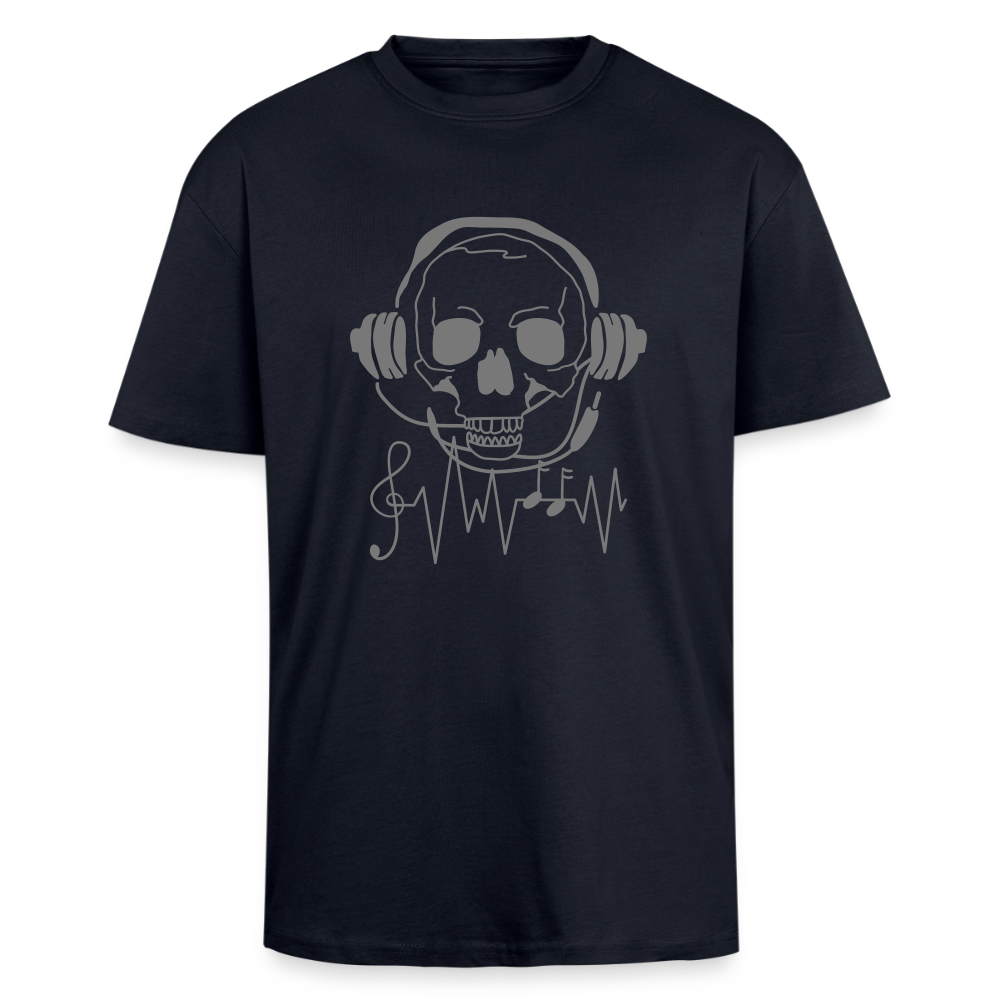 Oversized Heavyweight Unisex T-Shirt - French Navy