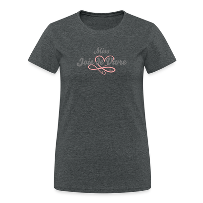 Frauen Heavy T-Shirt - Dunkelgrau meliert
