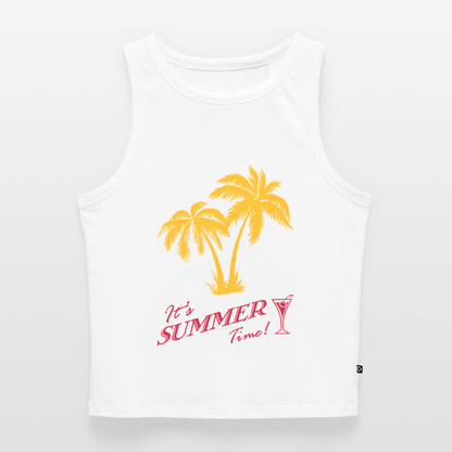 Frauen Cropped Tank Top - Weiß