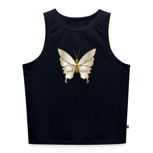 Frauen Cropped Tank Top - Navy