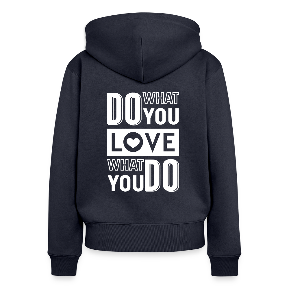 Frauen Premium Kapuzenjacke - Navy