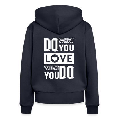 Frauen Premium Kapuzenjacke - Navy