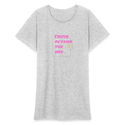 Frauen Heavy T-Shirt - Grau meliert