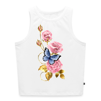 Cropped Frauen Organic Tank Top - Weiß