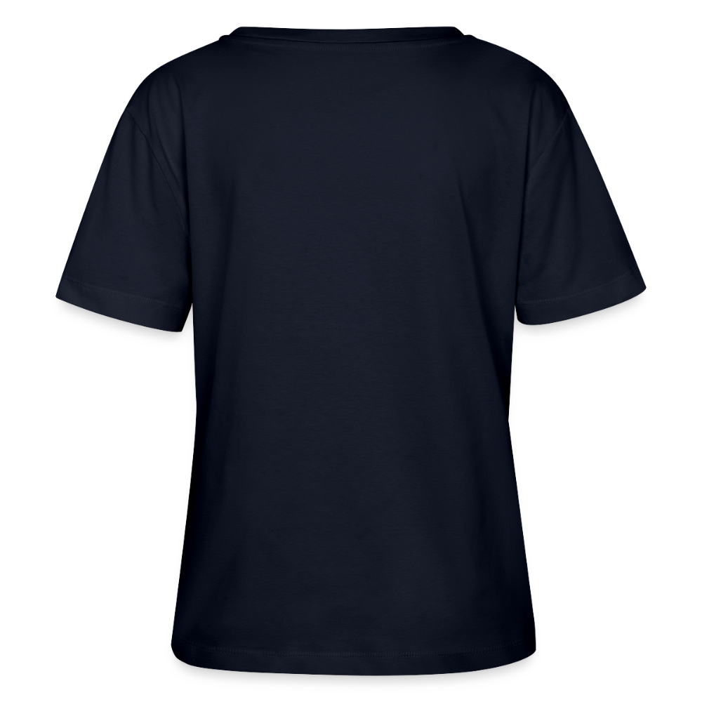 Relaxed Rundhals Frauen Bio-T-Shirt - Navy