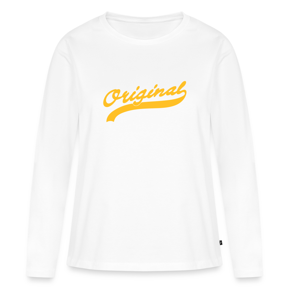 Frauen Premium Langarmshirt - Weiß