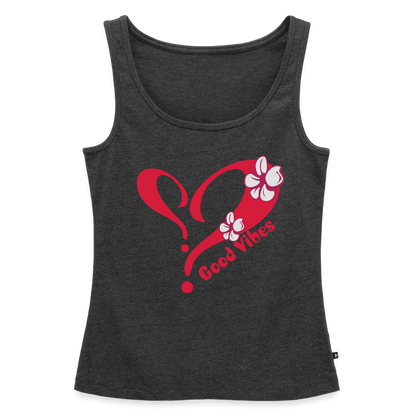 Frauen Premium Tank Top - Anthrazit meliert