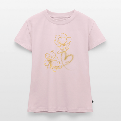 SLIM FIT Frauen Organic T-Shirt - Puderrosa