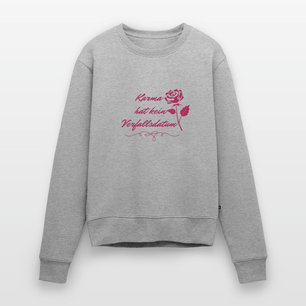 Frauen Premium Pullover - Grau meliert