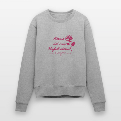 Frauen Premium Pullover - Grau meliert