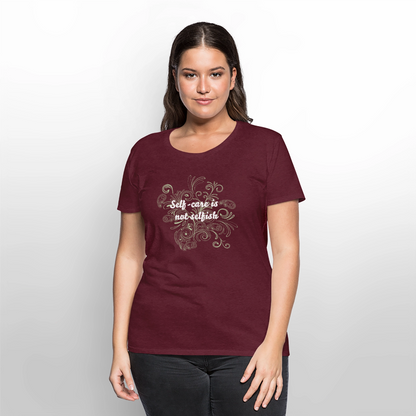 Frauen Premium T-Shirt - Burgunderrot