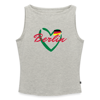 Frauen Tank Top mit U-Boot-Ausschnitt - Grau meliert