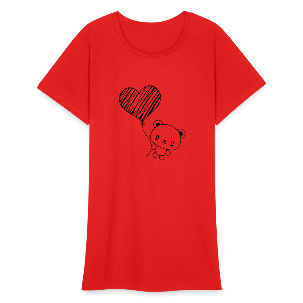 Frauen Gildan Heavy T-Shirt - Rot