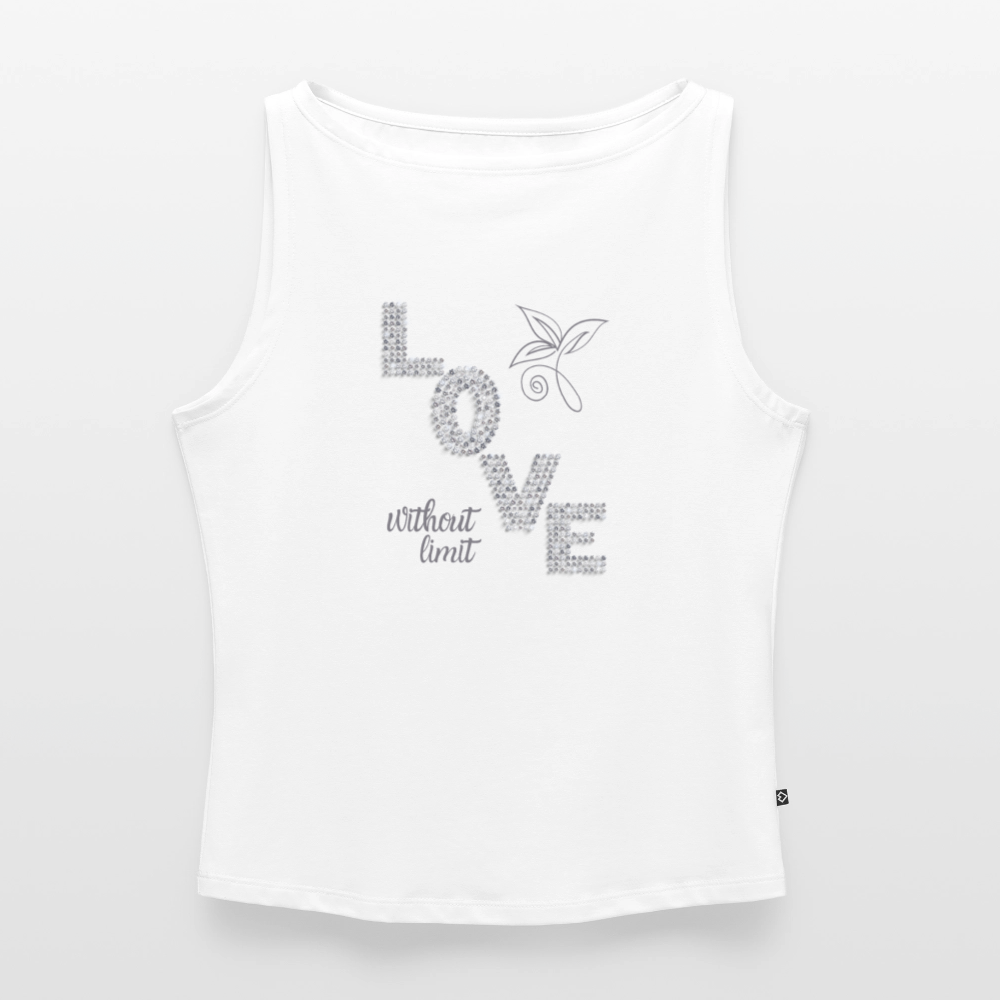 Frauen Tank Top mit U-Boot-Ausschnitt - Weiß