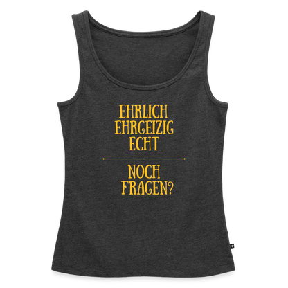 Frauen Premium Tank Top - Anthrazit meliert