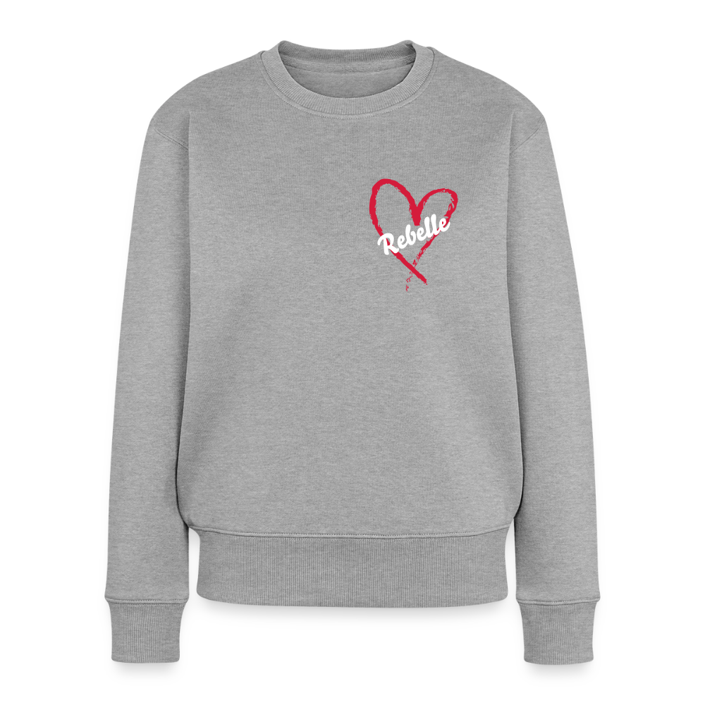 Frauen Premium Pullover - Grau meliert