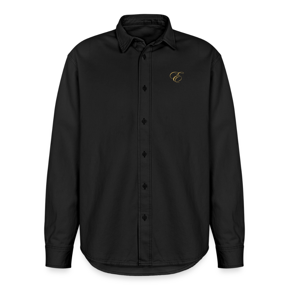 Relaxed Fit Unisex Organic Hemd - washed Black