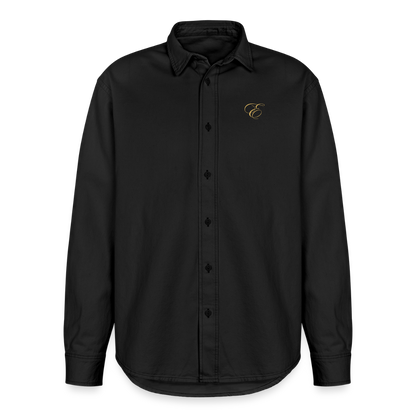 Relaxed Fit Unisex Organic Hemd - washed Black